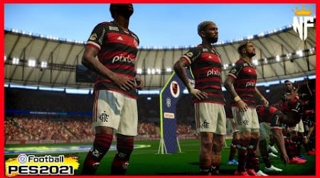 FLAMENGO X JUVENTUDE | Brasileirão Série A 2024 ⚽ Gameplay Simulação PES 2021