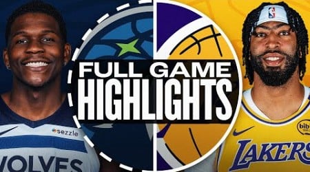 TIMBERWOLVES at LAKERS | FULL GAME HIGHLIGHTS | October 22, 2024