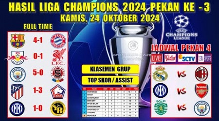 Hasil Liga Champions Tadi Malam ~ BARCELONA vs MUNCHEN ~ LEIPZIG vs LIVERPOOL ~ UCL 2024 Pekan Ke 3