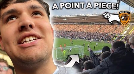 A POINT A PIECE! | DERBY COUNTY 1-1 HULL CITY *vlog*