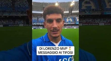 Il MESSAGGIO di DI LORENZO per i tifosi del NAPOLI