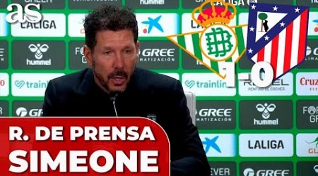 SIMEONE, RUEDA de PRENSA completa hoy tras el REAL BETIS vs. ATLÉTICO