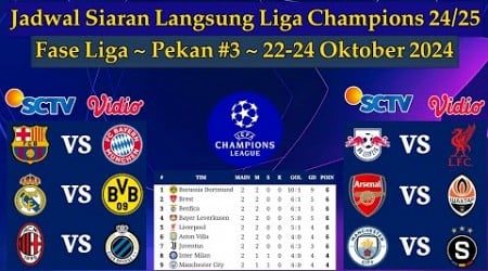 Jadwal Liga Champions Live SCTV - Barcelona vs Bayern Munchen - Fase Liga UCL 2024/2025 Pekan ke 3