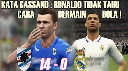 Kata Cassano Ronaldo Tidak Tahu Cara Bermain Bola Buktinya Sampdoria Bantai Real Madrid 14-0