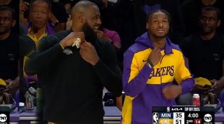 LeBron &amp; Bronny James Play TOGETHER for the First Time (FULL VIDEO)