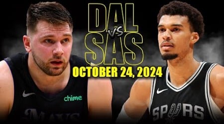 Dallas Mavericks vs San Antonio Spurs Full Game Highlights - October 24, 2024 | 2024-25 NBA Season