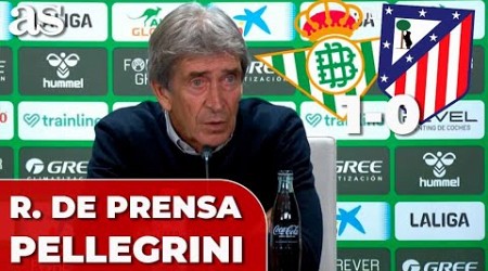 PELLEGRINI, RUEDA de PRENSA completa hoy tras el REAL BETIS vs. ATLÉTICO | LALIGA