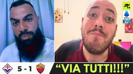 FIORENTINA ROMA 5 1 | TIFOSI ROMANISTI INDEMONIATI: “JURIC VIA STASERA, TUTTI INDEGNI” | TIFOSIAMO