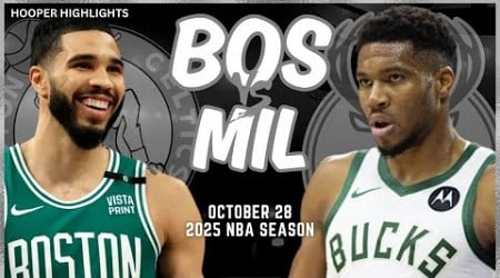 Boston Celtics vs Milwaukee Bucks Full Game Highlights | Oct 28 | 2025 NBA Season