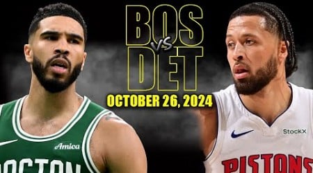 Boston Celtics vs Detroit Pistons Full Game Highlights - October 26, 2024 | 2024-25 NBA Season