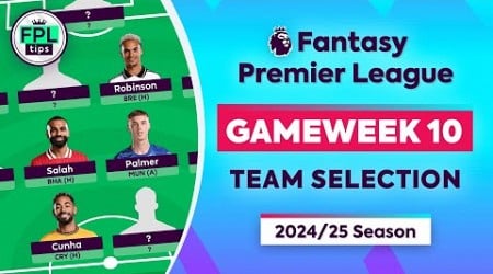 FPL GW10: TEAM SELECTION | Haaland Out, Salah In? | Gameweek 10 | Fantasy Premier League 24/25 Tips