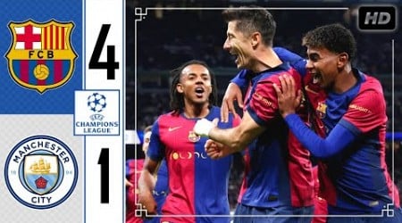 Barcelona vs Manchester City 4-1 • Champions League Highlights &amp; All Goals • Barcelona Tadi Malam