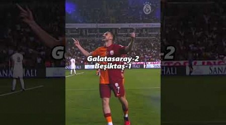 Galatasaray ve Beşiktaş&#39;ın son 7 derbisinin sonuçları #shorts #futbol #galatasaray