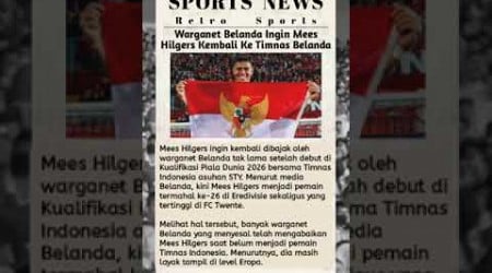 Warganet Belanda Ingin Mees Hilgers Kembali Ke Timnas Belanda #football #news #sepakbola #shorts #yt