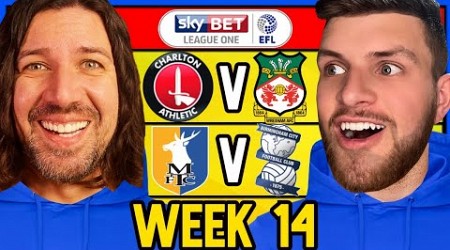 LEAGUE 1 WEEK 14 PREDICTIONS