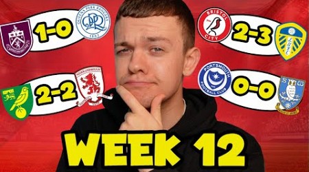 My Championship Week 12 Score Predictions!