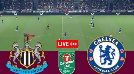 [LIVE] Newcastle United vs Chelsea EFL Carabao Cup 24/25 Full Match - Video Game Simulation