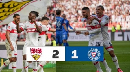 VFB Stuttgart gegen Holstein Kiel 2-1 &amp; Highlights Tore &amp; Deniz Undav , Bilal Touré Tore vs. Kiel