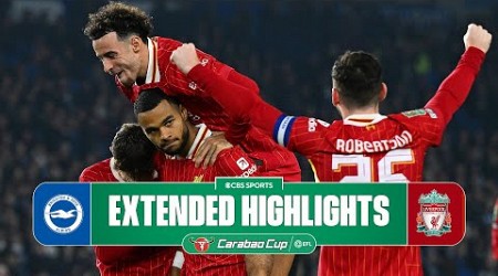 Brighton vs. Liverpool: Extended Highlights | Carabao Cup | CBS Sports Golazo