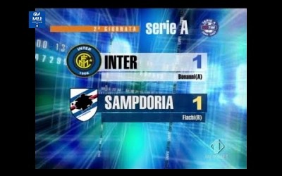 2006-07 (2^ - 16-09-2006) INTER-Sampdoria 1-1 [Flachi(R),Aut.Bonanni] Servizio Controcampo Italia1