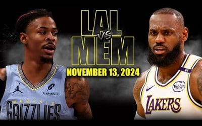 Los Angeles Lakers vs Memphis Grizzlies Full Game Highlights - November 13, 2024 |2024-25 NBA Season