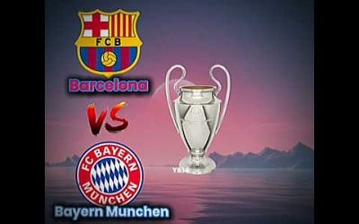 BARCELONA VS BAYERN MUNICH #football #trophy #tanding