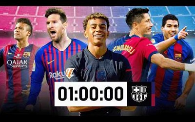 ¡1 HORA de GOLAZOS del FC BARCELONA! 