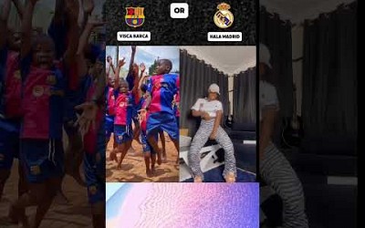 VISCA BARCA VS HALA MADRID #shorts #dance #music #halamadrid #viscabarca #laliga #football #اكسبلور