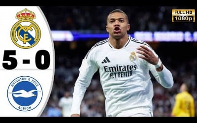 Real Madrid vs Brighton 5-0 • Champions League Highlights &amp; All Goals 2024 • Hasil Bola Tadi Malam