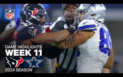 Houston Texans vs. Dallas Cowboys Game Highlights | NFL 2024 Season Week 11