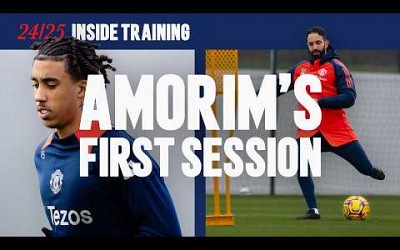 Inside Ruben Amorim&#39;s First Training Session! 