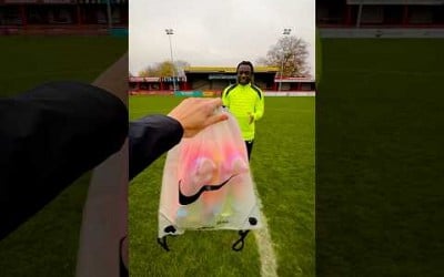 POV: hand delivering boots to Manchester City player