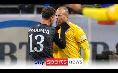 Kosovo players walk off the pitch resulting in a suspended Nations League match against Romania