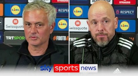 Jose Mourinho and Erik ten Hag react to Fenerbahce 1-1 Manchester United