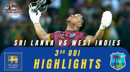 3rd ODI | Highlights | West Indies Tour Of Sri Lanka | 26th October 2024