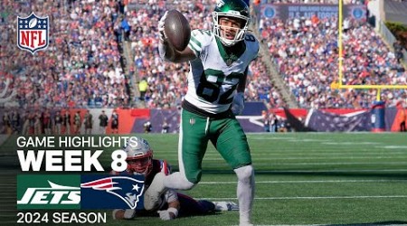 New York Jets vs. New England Patriots Game Highlights | NFL 2024 Season Week 8