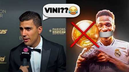 OLHA O QUE O RODRI FALOU DO VINICIUS JUNIOR! BOLA DE OURO 2024