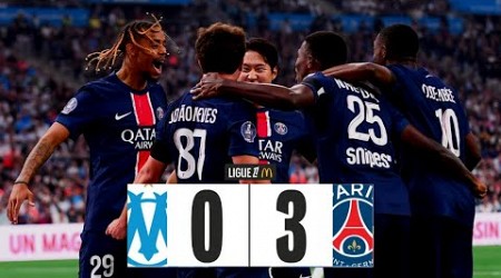 Marseille - PSG 0-3 Résumé, Ligue 1 2024-25