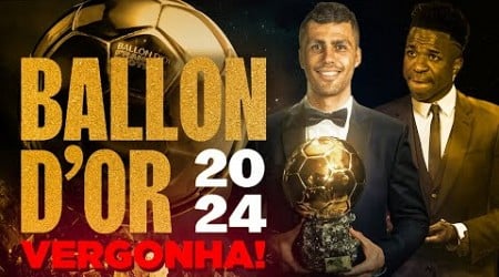 ⚽️ RODRI É ELEITO O MELHOR JOGADOR DO MUNDO! FIFA SACANEIA VINICIUS JÚNIOR NO BALLON D&#39;OR