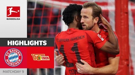 Kane can&#39;t stop scoring! | FC Bayern München - 1. FC Union Berlin | Highlights | MD 9 – Bundesliga