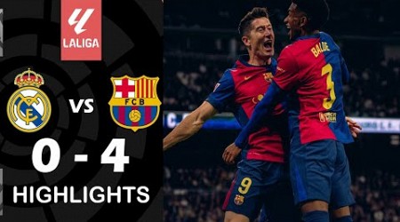 Real Madrid vs FC Barcelona 0-4 Highlights &amp; Goals | El Clasico LaLiga 24/25