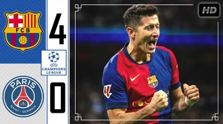 Barcelona vs PSG 4-0 • Champions League Highlights &amp; All Goals 2024 • Barcelona Tadi Malam