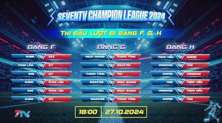 Trực Tiếp: SevenTV Champion League 2024: Lượt đi bảng F, G, H.