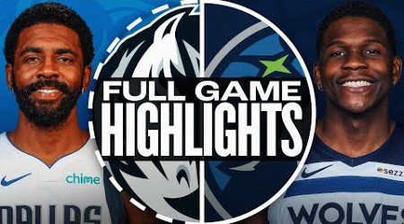 MAVERICKS at TIMBERWOLVES | FULL GAME HIGHLIGHTS | October 29, 2024