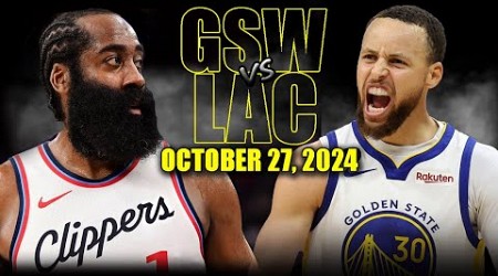 Golden State Warriors vs Los Angeles Clippers Full Game Highlights - October 27 | 2024-25 NBA Season