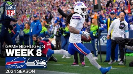 Buffalo Bills vs. Seattle Seahawks Game Highlights | NFL 2024 Season Week 8