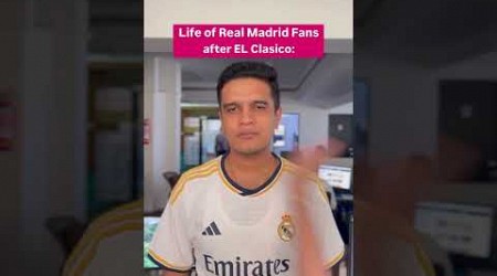 Real Madrid Fans after El Clasico 