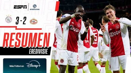 Resumen I Ajax 3-2 PSV Eindhoven I Eredivisie I Los Hijos de los Dioses esfumaron el invicto del PSV