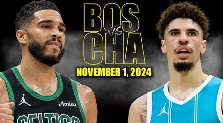 Boston Celtics vs Charlotte Hornets Full Game Highlights - November 2, 2024 NBA Season