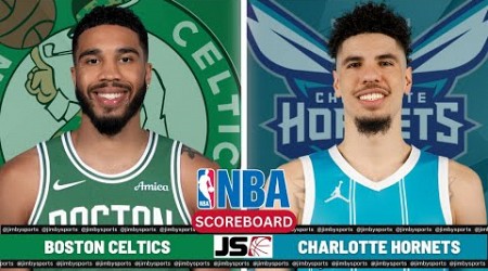 Boston Celtics Vs Charlotte Hornets | NBA Live Play-By-Play Scoreboard 2024